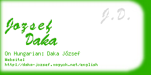 jozsef daka business card